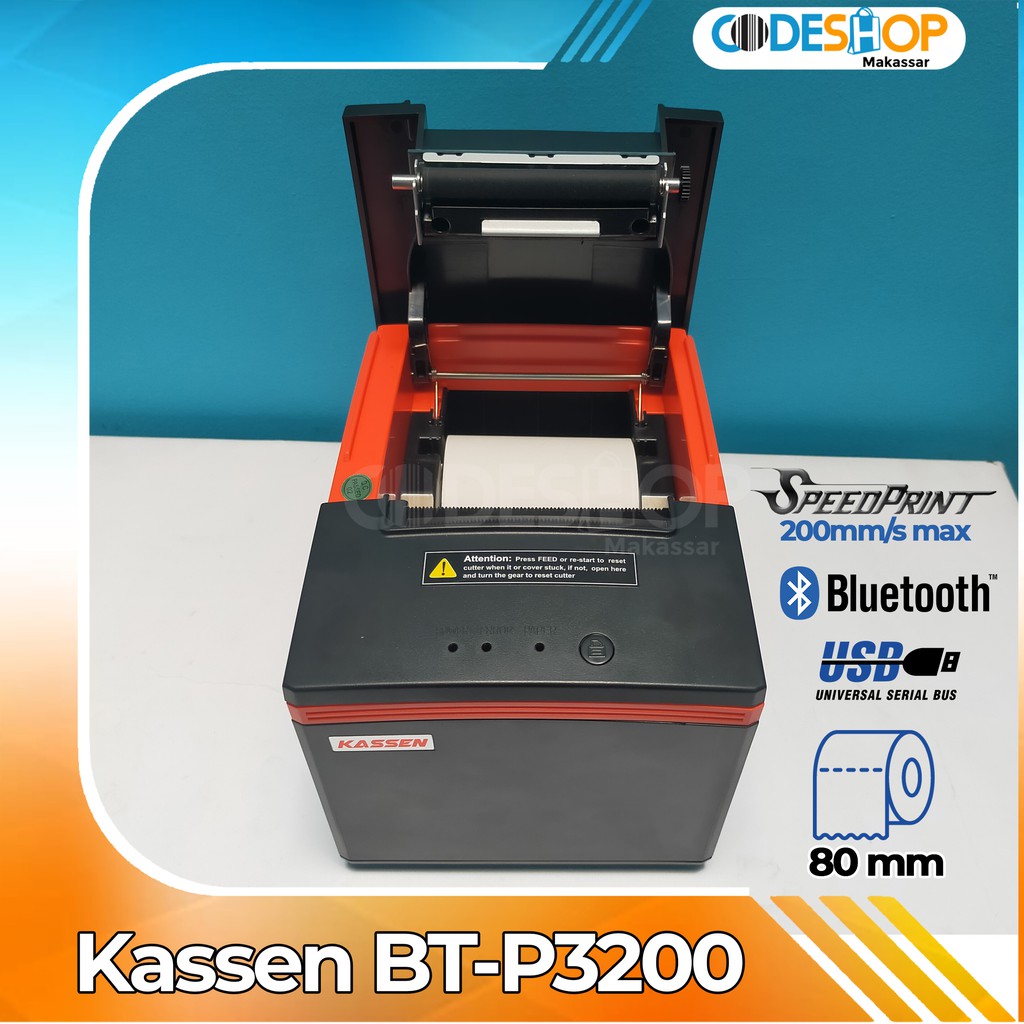 printer kassen btp3200 bluetooth | USB | ukuran kertas 80mm