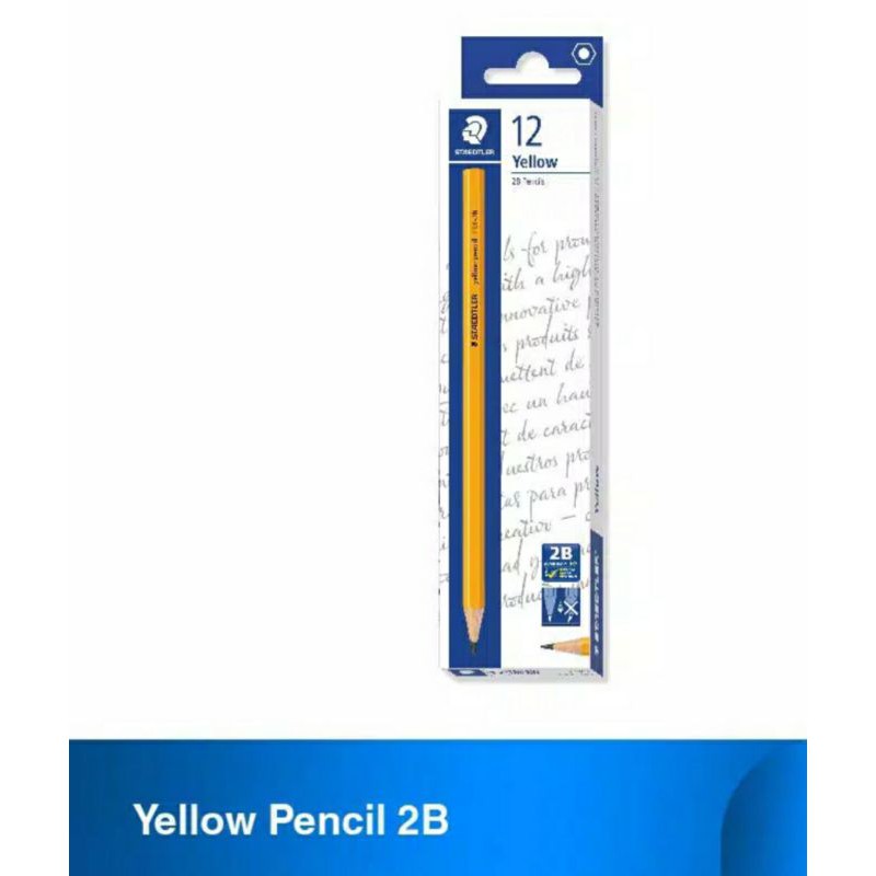 

staedtler yellow pencil 2B 133 / pensil 2B