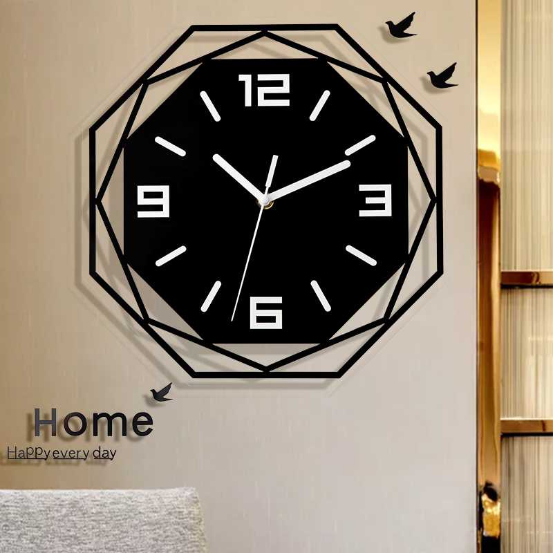 VOSARREA Jam Dinding Bulat Quartz Creative Design Modern 30CM - E1599