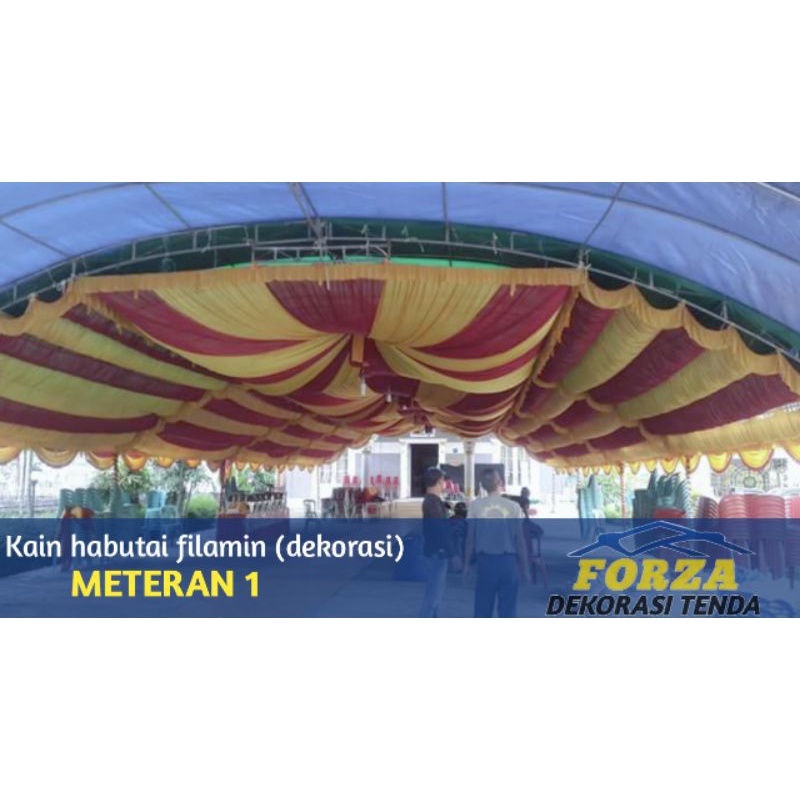 KAIN DEKORASI KAIN DEKOR BACKDROP HABUTAI ABUTAI FILAMIN