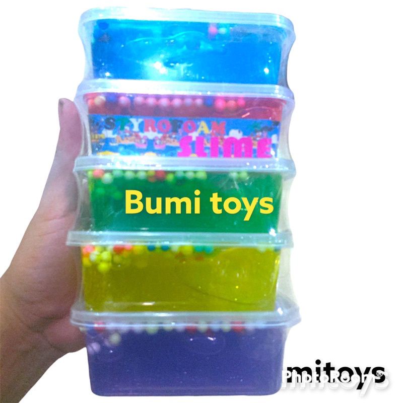 slime glitter nyam nyam / slem murah slime jelly 250cc / slime jiggly / mainan anak murah