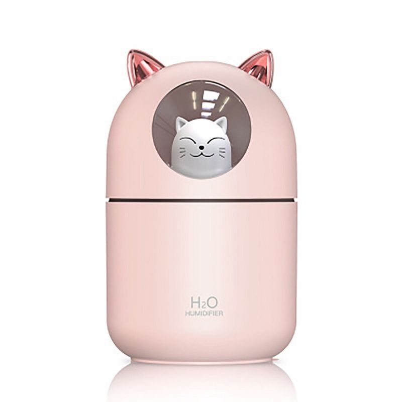 H2O Cat Lamp &amp; Humidifier Diffuser Air Aromatherapy 300ML  - Pelembab Ruangan