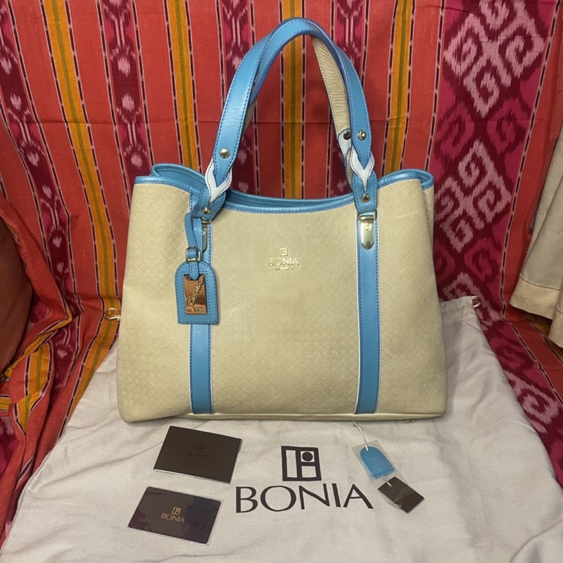 [BOOKED] Preloved Bonia Special Edition Original Tas Hand Bag Purse tote Wanita