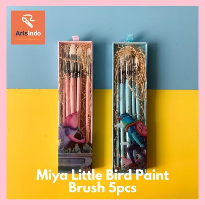 

PROMO Miya Little Bird Paint Brush 5pcs/CAT AKRILIK SET/CAT AKRILIK SET 24 WARNA/CAT AKRILIK PASTEL/CAT AIR/CAT AIR LUKIS SET/CAT AIR GIOTTO/KUAS LUKIS 1 SET/KUAS LUKIS KECIL/KUAS LUKIS LENGKAP/KANVAS LUKIS/KANVAS LUKIS SKETSA/KANVAS LUKIS MINI/KANVAS