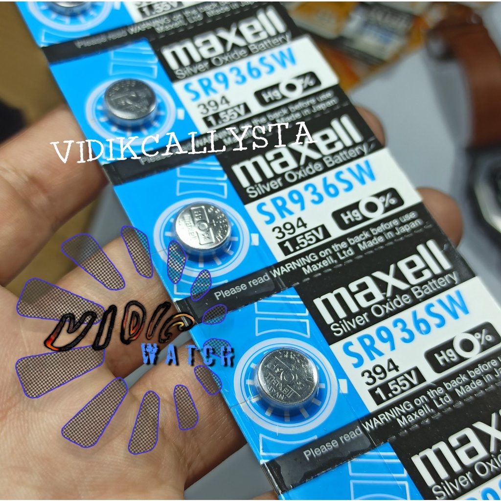 ORIGINAL BATERAI JAM TANGAN MAXEL 394 SR936SW SR 936 SW ORIGINAL BATRE BATREI BATERAI KANCING JAM TANGAN