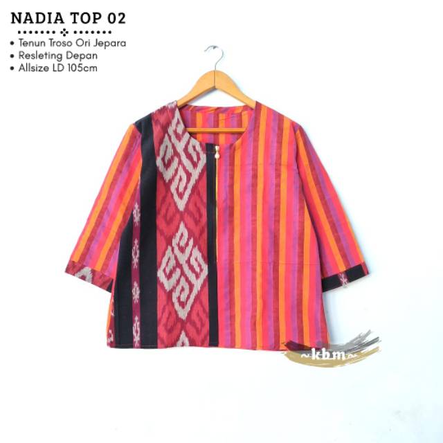 Blus tenun troso busui blus nadira dan  blus lurik devia dan blus nadia