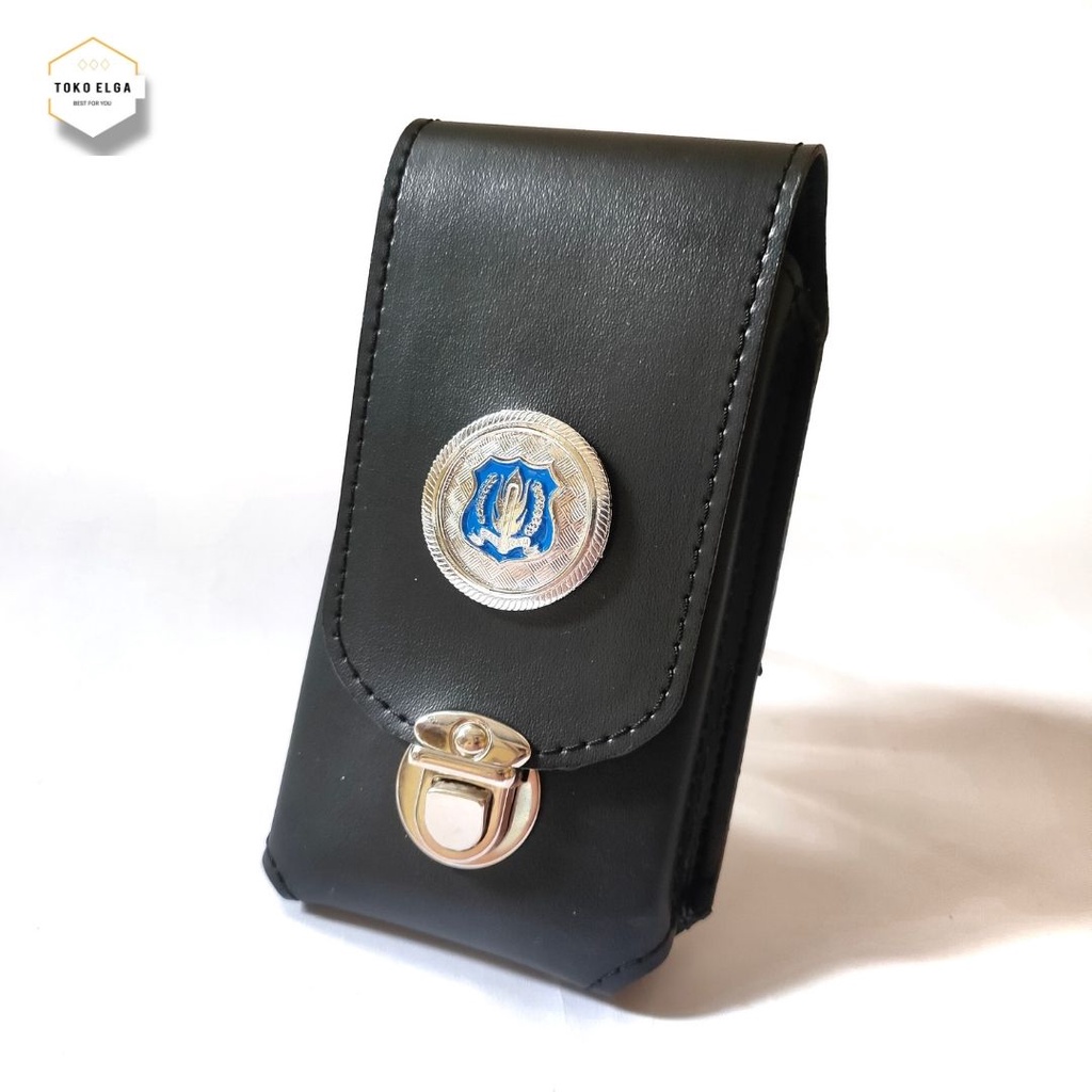 Sarung hp kulit Satpam Tempat hp Kulit Satpam Security Terbaru