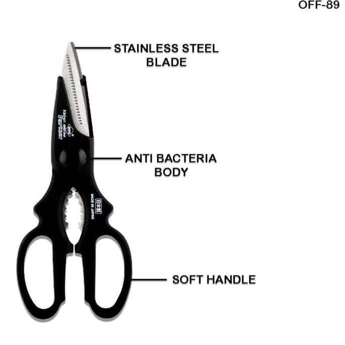 Gunting Dapur serbaguna Multifungsi pembuka cangkang anti karat awet - OFF-89