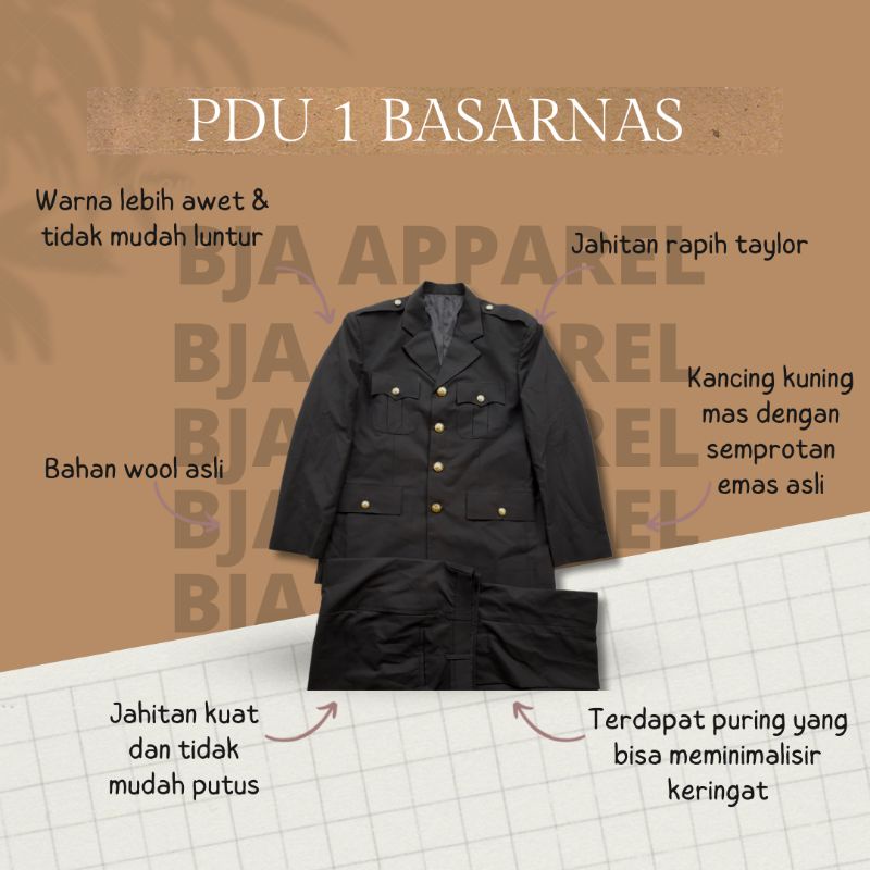 Pakaian Dinas Upacara 1 Basarnas/ PDU 1 BASARNAS