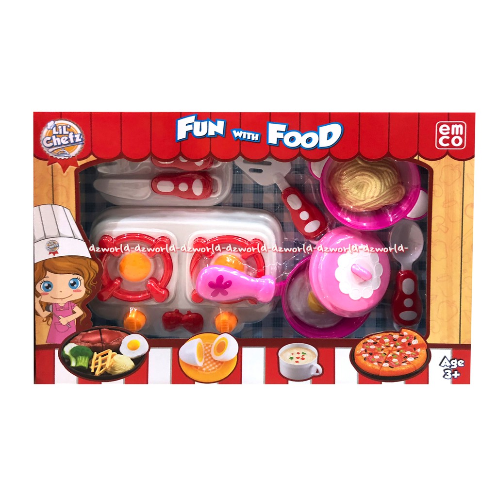 Emco Fun With Food Lil Chez Mainan Masak Masak Kompor Telor Anak