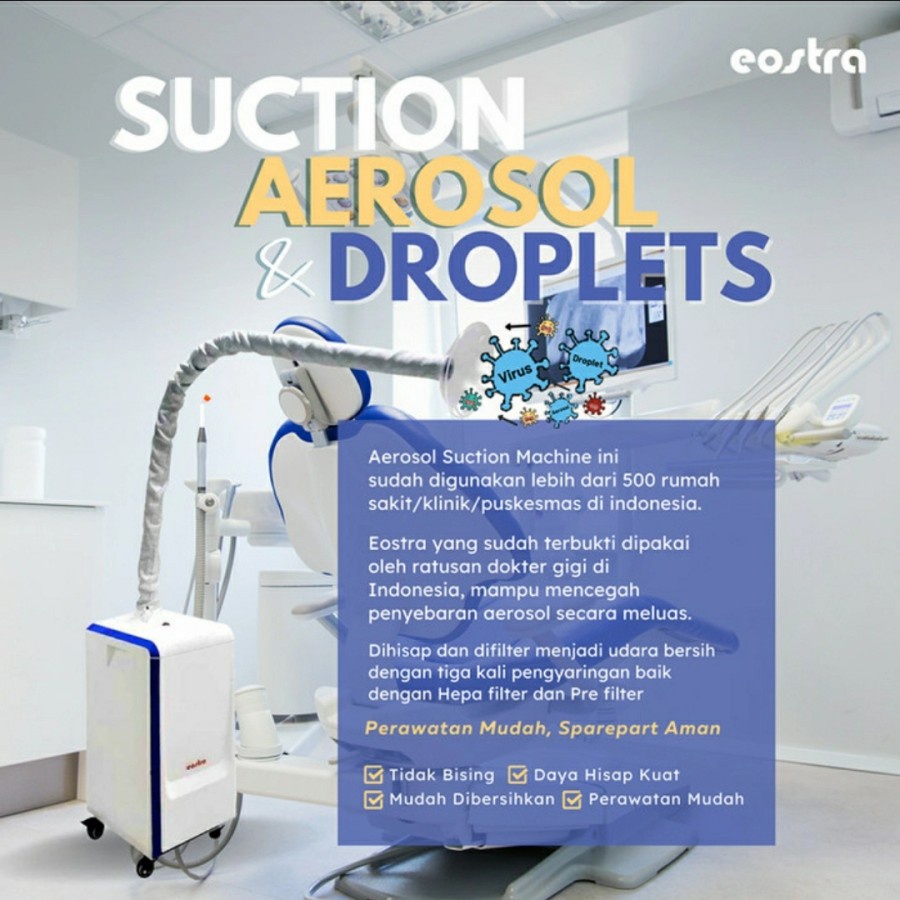 Mesin Aerosol Eostra By Astra Type E 30 Dental Aerosol Suction mesin