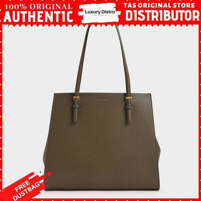 Tas Tote Bag Charles And Keith Wanita Original Store Terbaru Mb927 - Taupe Termurah