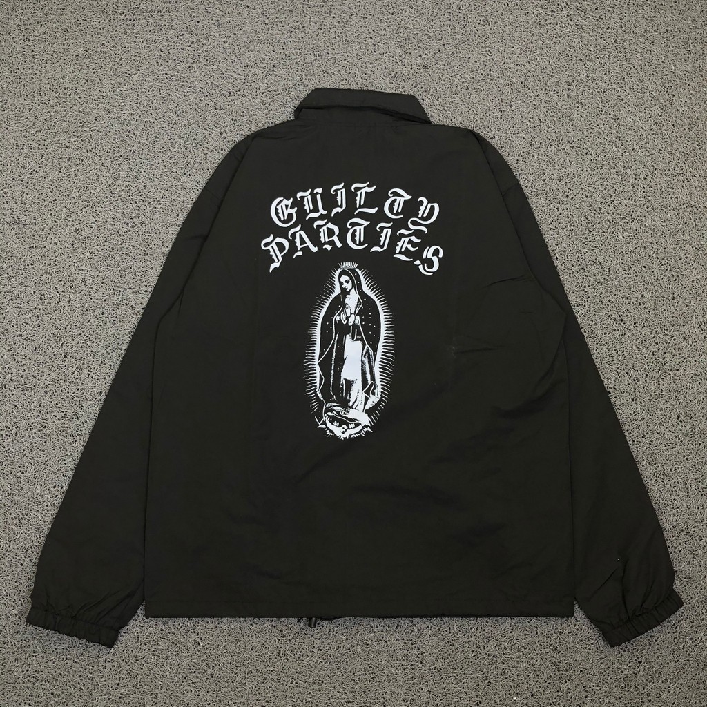 WINDBREAKER COACH JAKET PARASUT GUILTY PARTIES WACKO MARIA BLACK AUTHENTIC ORIGINAL BESTSELLER