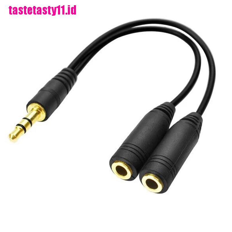 (TTID) Kabel Splitter Jack Audio 3.5mm Untuk Headphone