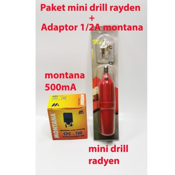 New paket mini drill rayden plus montana 500ma langsung bor boss