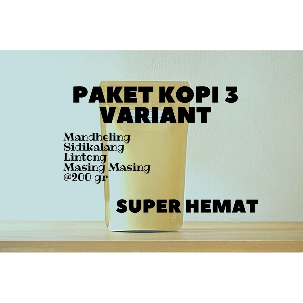 

Seller Gold Coffee Kopi Roast Bean PAKET KOPI 3 Variant SUPER HEMAT.
