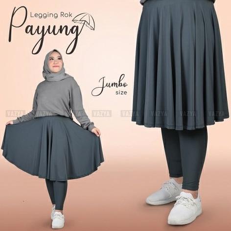 Legging Rok Payung Muslimah / Celana Rok Olahraga Jumbo