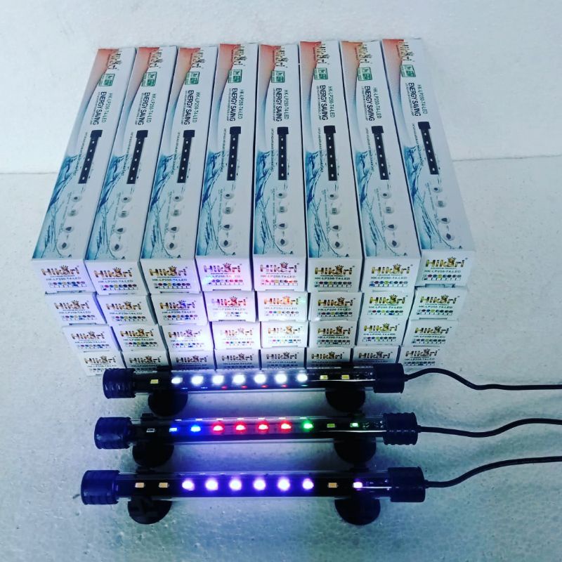 Lampu led celup aquarium  25CM putih biru pink 3warna 3colours RGB (ALL MERK)