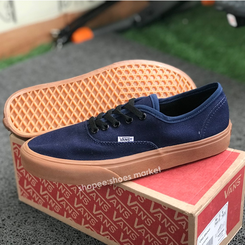 VANS AUTHENTIC GUM NAVY DRESS BLUE