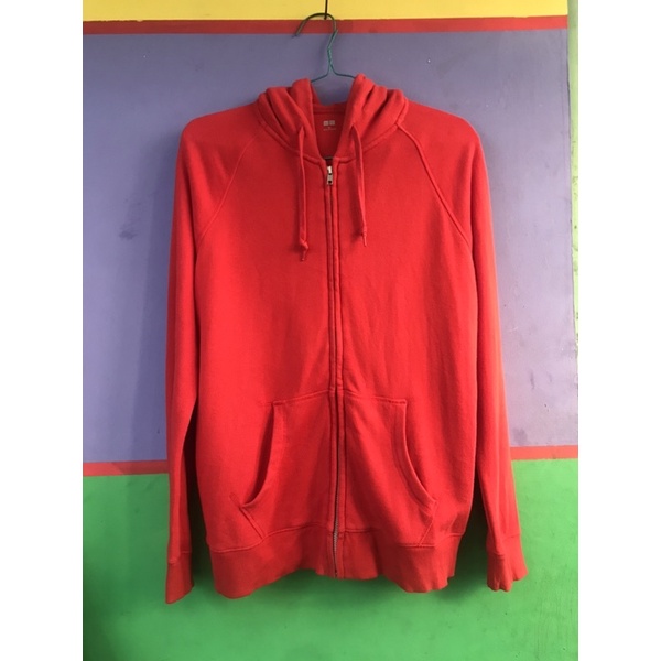 zipper hoodie uniqlo second