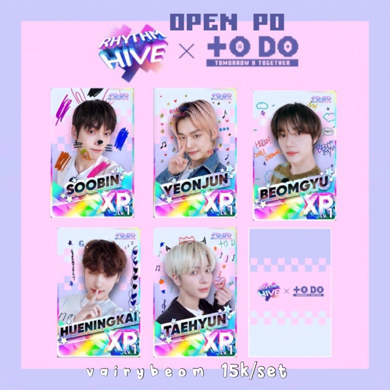 READY STOCK PC HOLOGRAN RHYTHM HIVE TXT
