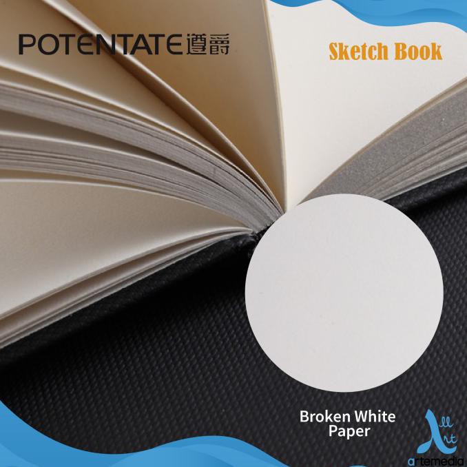 

Wow Buku Sketsa Potentate Hard Cover A4 Stitch Bound Sketchbook Gilaa!!!