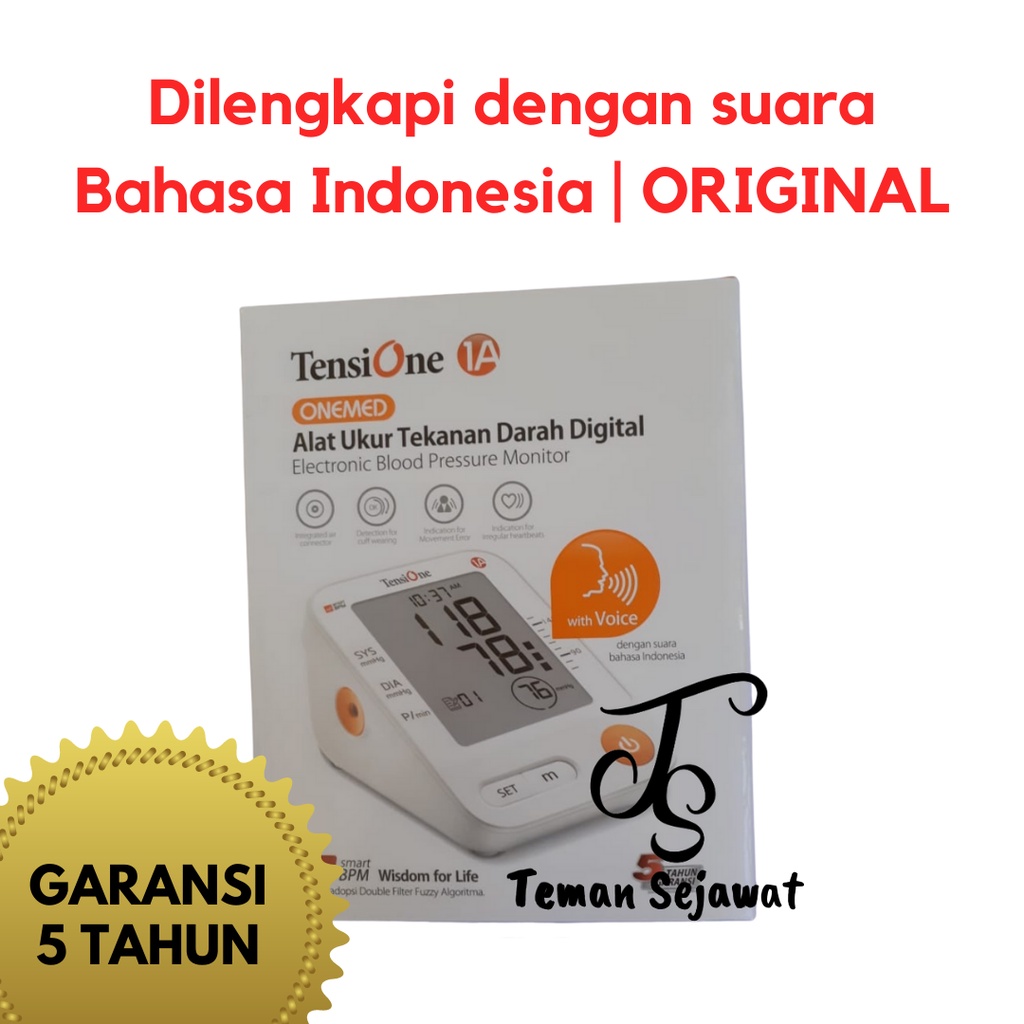 GARANSI 5 TAHUN TENSIMETER DIGITAL TENSIONE 1A + SUARA ONEMED