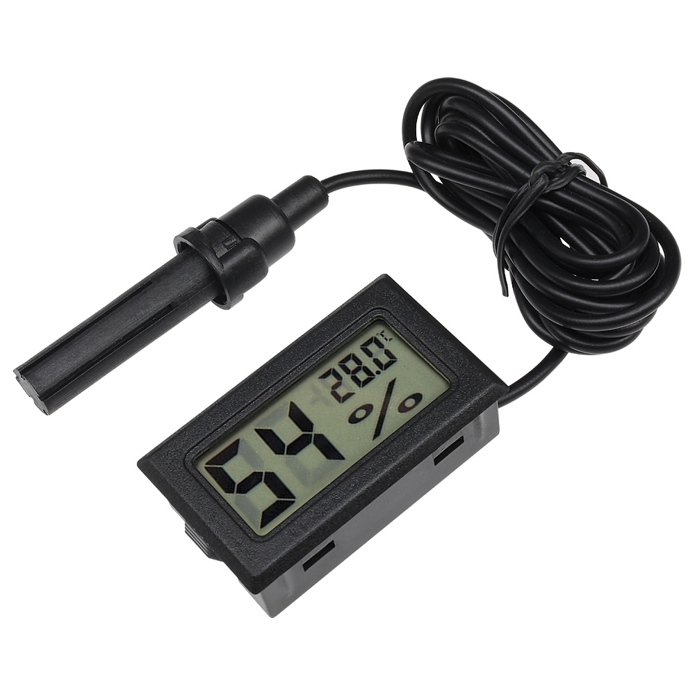 NEW 1/1.5M Electronic Digital Thermo-hygrometer Indoor Humidity&amp;Temp Monitor