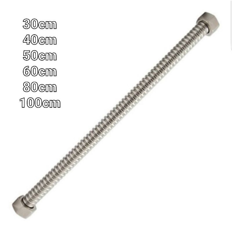 flexible hose selang air panas water heater 1/2 kaku fleksibel air panas dingin wastafel