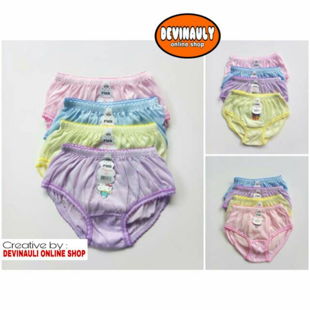 Celana dalam anak perempuan PMR Prameswari 1 lusin