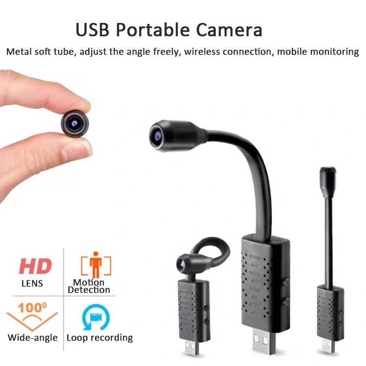 IP Camera Spy Cam CCTV Mini Wifi USB Kamera Dengan Motion Detection Kwalitas Full HD 8MP