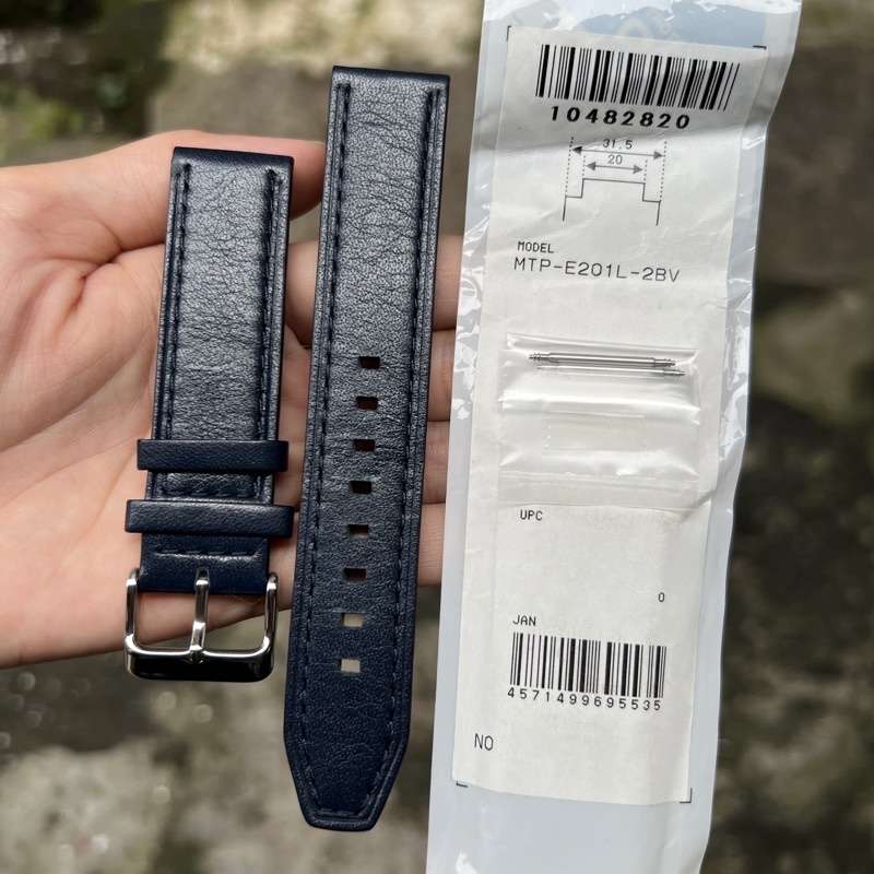 Strap tali jam tangan casio original MTP-E201L 2B band MTP E201L