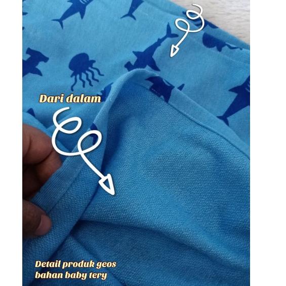 Terbaik.. GEOS Gendongan kaos instan, Geos bayi flece motif premium, Gendongan bayi kaos