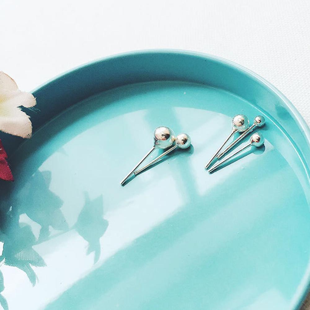 Timekey Anting Tusuk Mutiara Mini Anti Alergi Ukuran 2.5mm / 3mm / 4mm / 5mm / 6mm Untuk Wanita A9K5