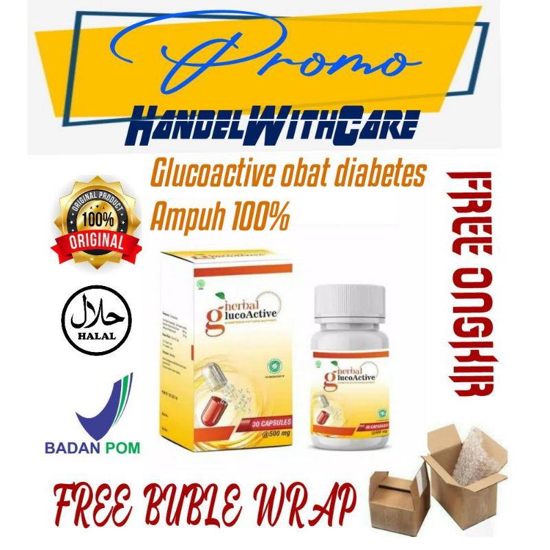 Herbal Glucoactive Herbal Original Obat Diabetes Dan Kencing Manis Kadar Gula Ampuh Shopee Indonesia