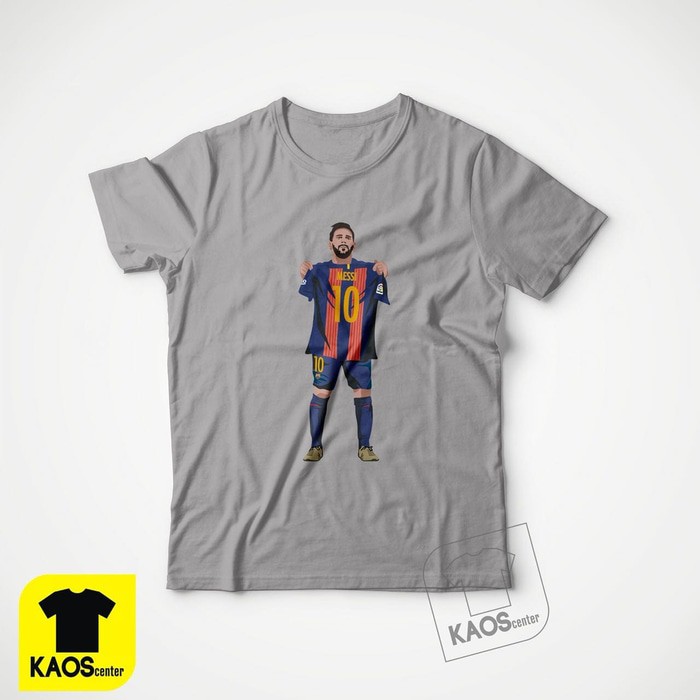 KAos Tshirt Baju Combed 30S Distro Barca Barcelona MEssi