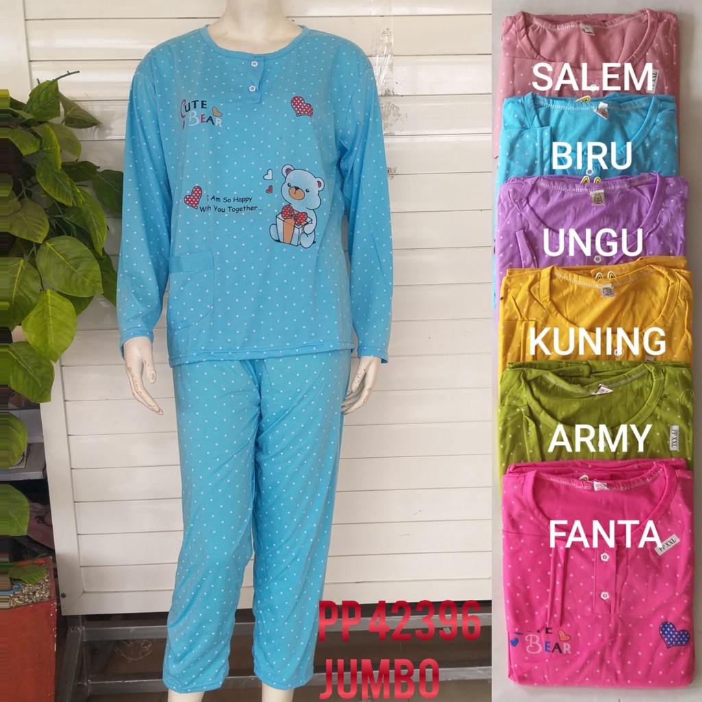 gof BABYDOLL THEDDA PP JUMBO Dewasa Standart Setelan Baju Tidur Busui Celana Panjang Lengan Panjang Piyama