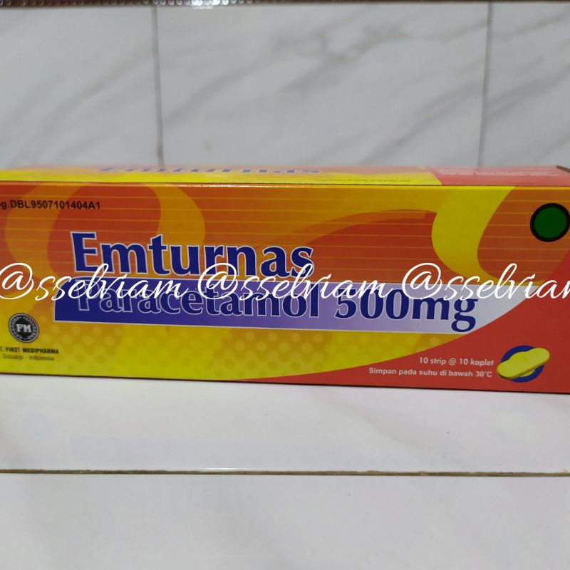 [TERMURAH] Emturnas Paracetamol 500 mg FM First Medipharma PCT 500 Dewasa