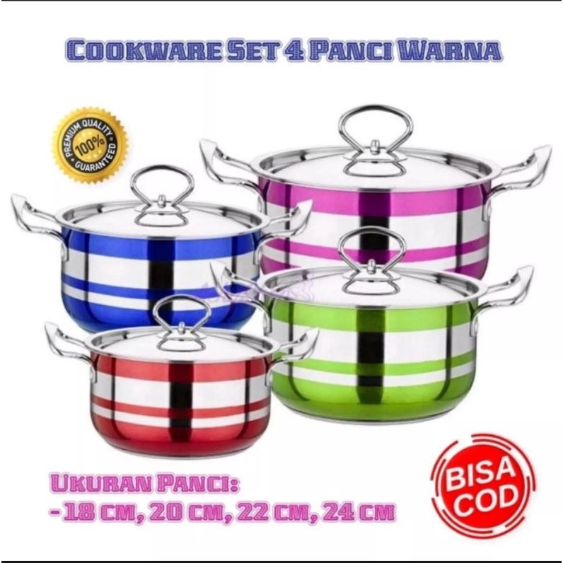 COD panci pelangi set staenlistel murah terlaris,murah,bisa cod