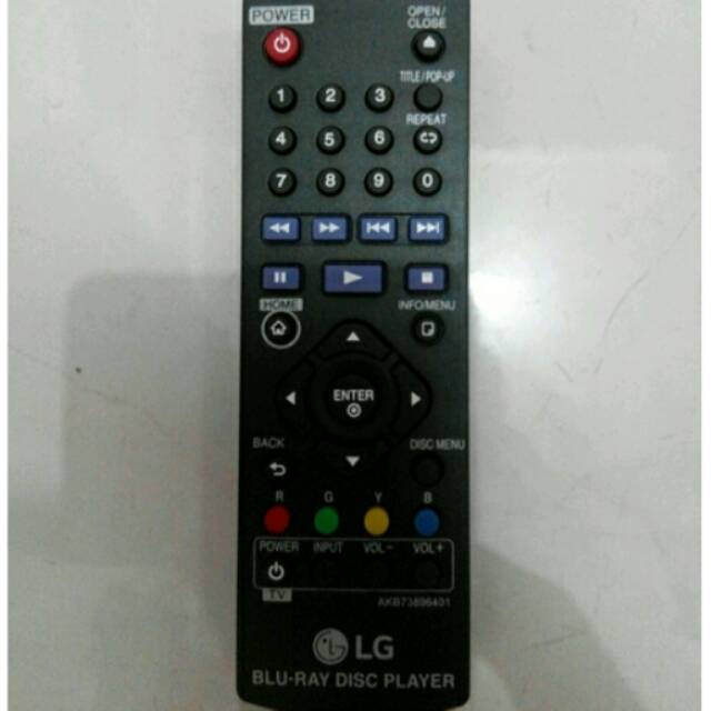 REMOTE/REMOT DVD BLURAY LG AKB 7389 ORIGINAL/ASLI
