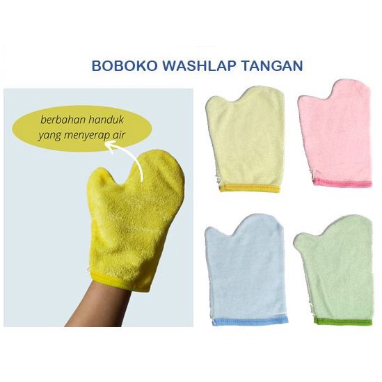 1234OS - Washlap Bayi/ Washlap Boboko Murah Jari Bayi / Perlengkapan Mandi Bayi Bahan Handuk.