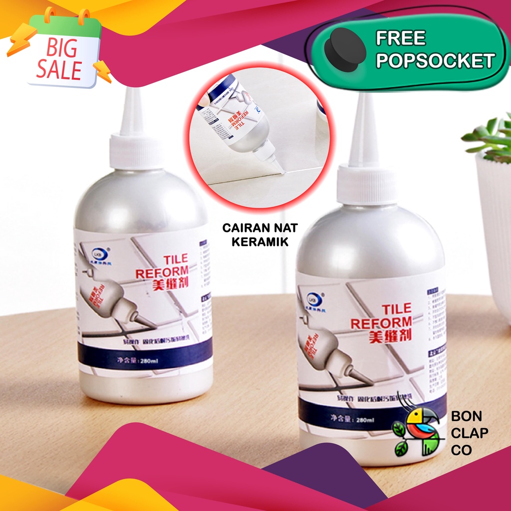 LEM Pelapis Celah Ubin, Nat Keramik, Lantai, Kamar Mandi, Waterproof