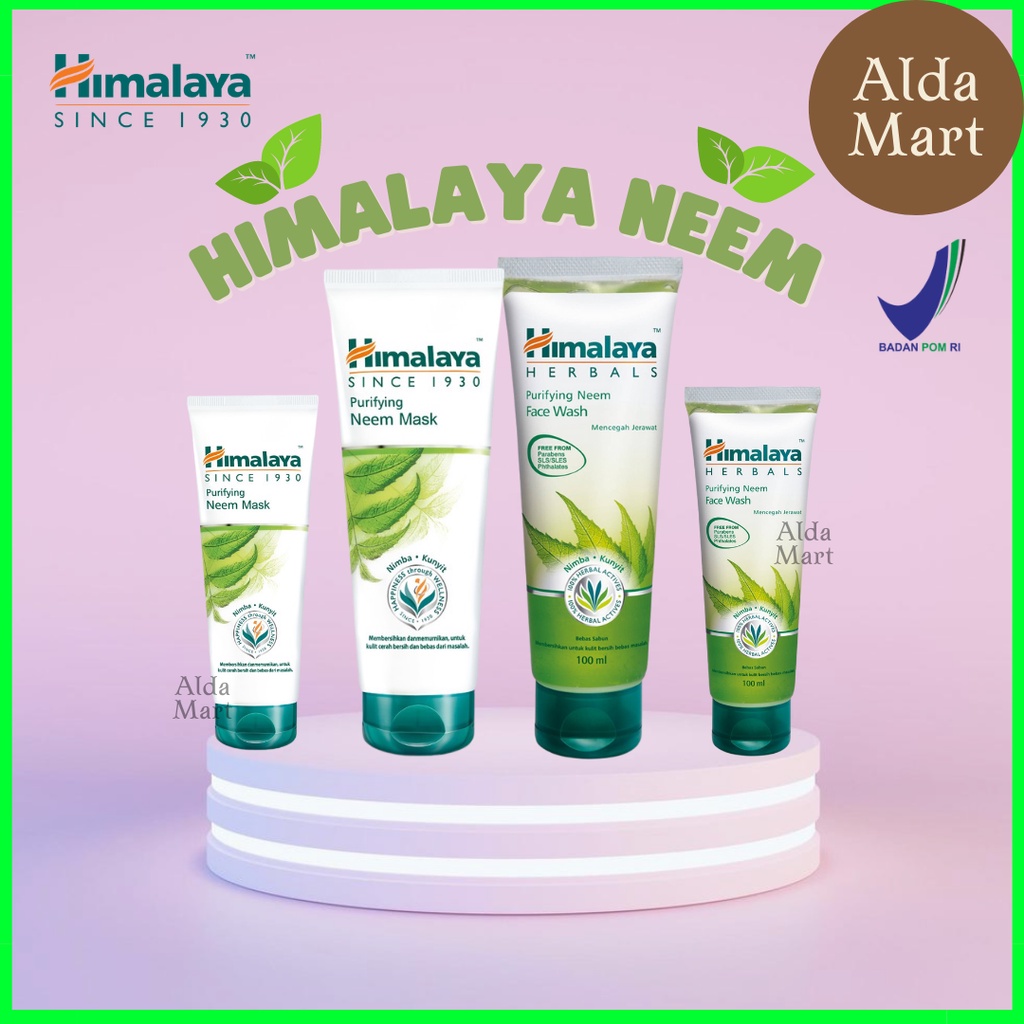 Himalaya Neem Mask Face Wash Sabun Cuci Muka Masker Wajah Berjerawat