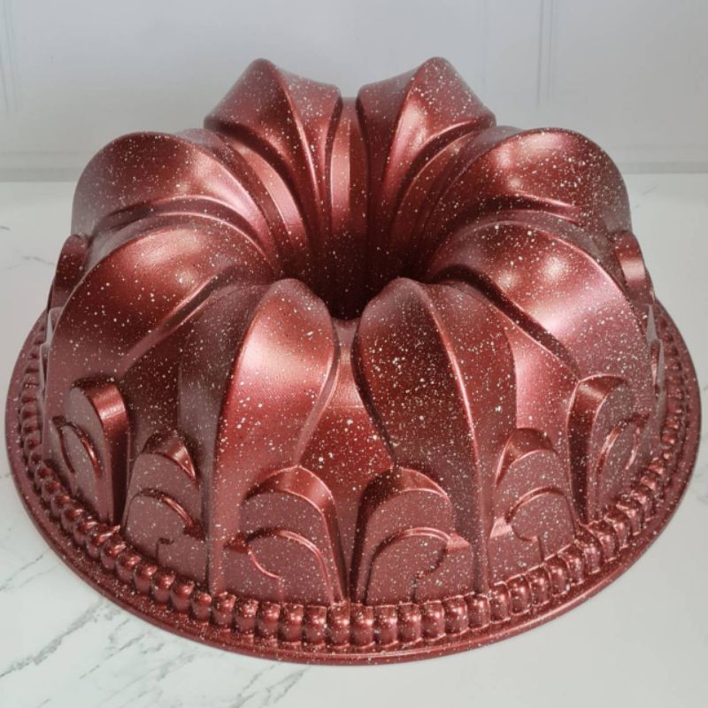 Lily Fleur d lis Marble Bake Pan / loyang marmer cake / bundt pan