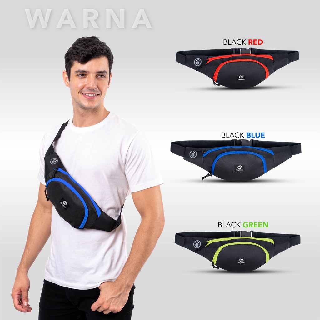 (BISA COD) TAS SELEMPANG PRIA WAISTBAG PRIA LEO SLINGBAG OUTDOOR PRIA PREMIUM HEYLOOK