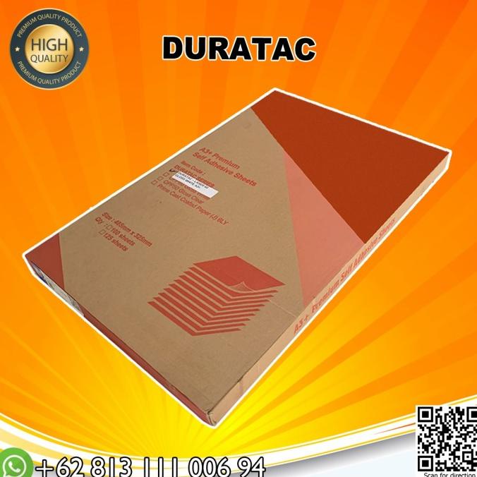 

Duratac - Sticker Vinyl Pp Film Digital Print Laser Toner A3+ - Pack Terbaru