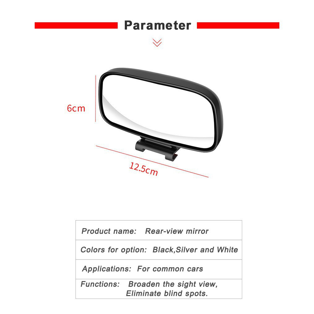 1 PCS Mobil Blind Spot Cermin Rotasi Adjustable Spion Wide Angle Lens untuk Parkir Tambahan Cermin