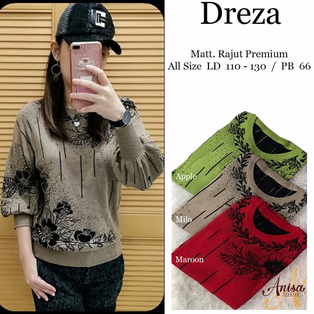 Kaos Rajut Wanita Perempuan Atasan Cewek  Dewasa Cantik Elegan Murah Lengan Panjang New