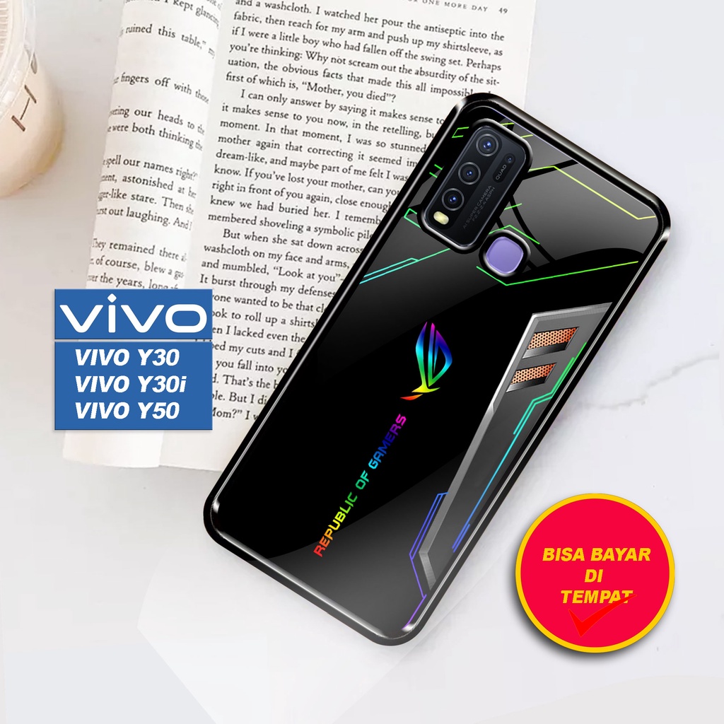 SRC - Case Vivo Y30 Y30i Y50 Casing Hard case 2D Terbaru [ ROG Gaming ] Case hp - Casing hp - Kesing