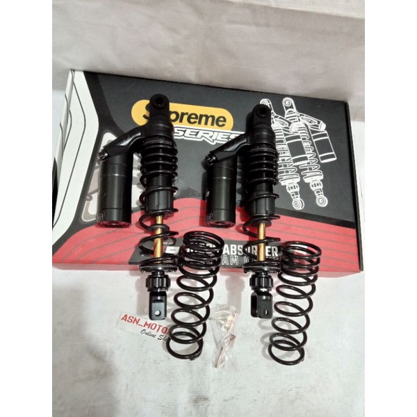 Shockbreker Ride it GP Supreme  Double klik model Shok RCB ,PCX 150, PCX New, MAX  uk 345 cm dan Nmax lama old  UK 330  Double klik Rebron dan suspensi berfungsi